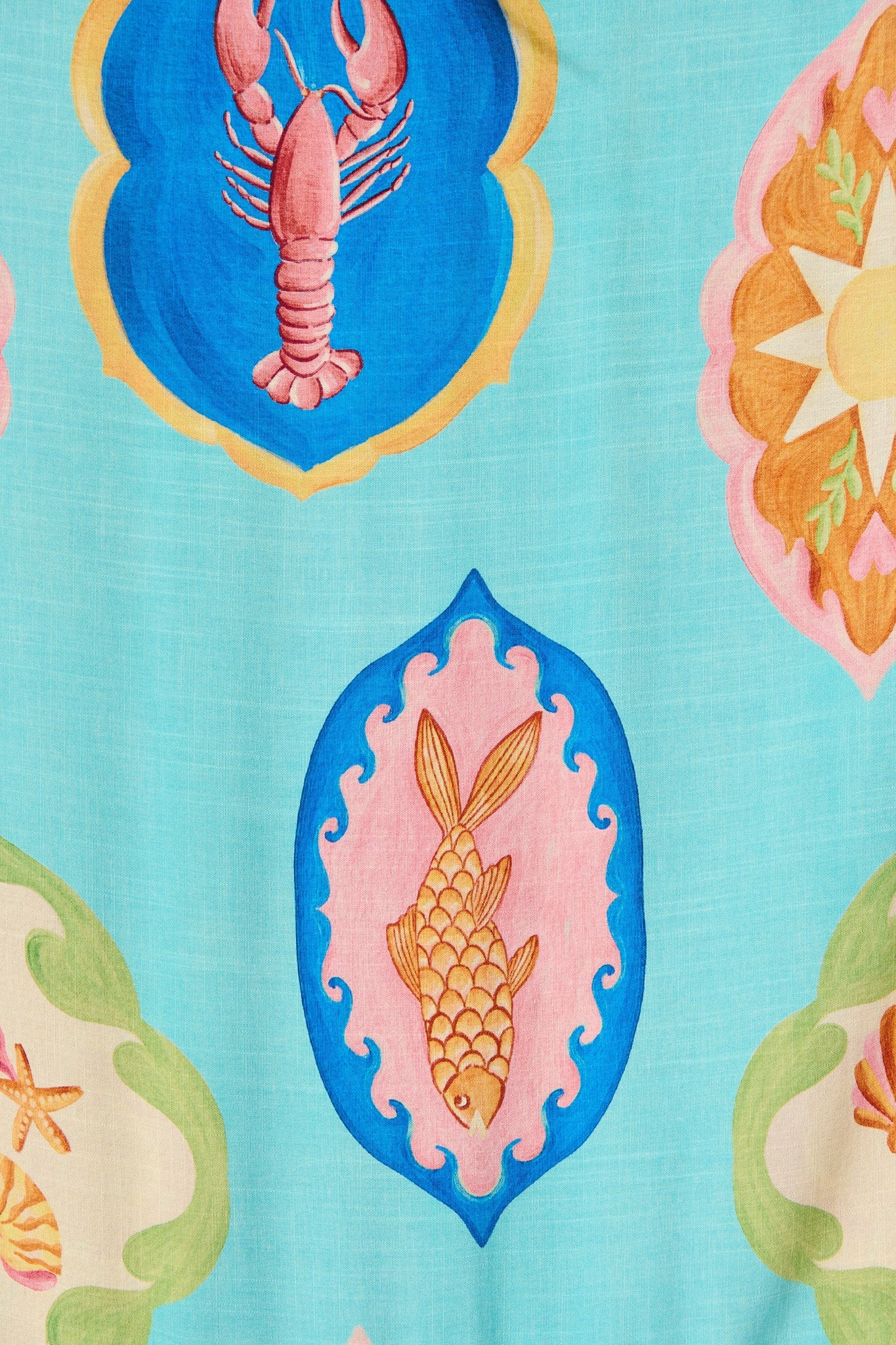 Canna Maxi Sundress in Blue Multi Print