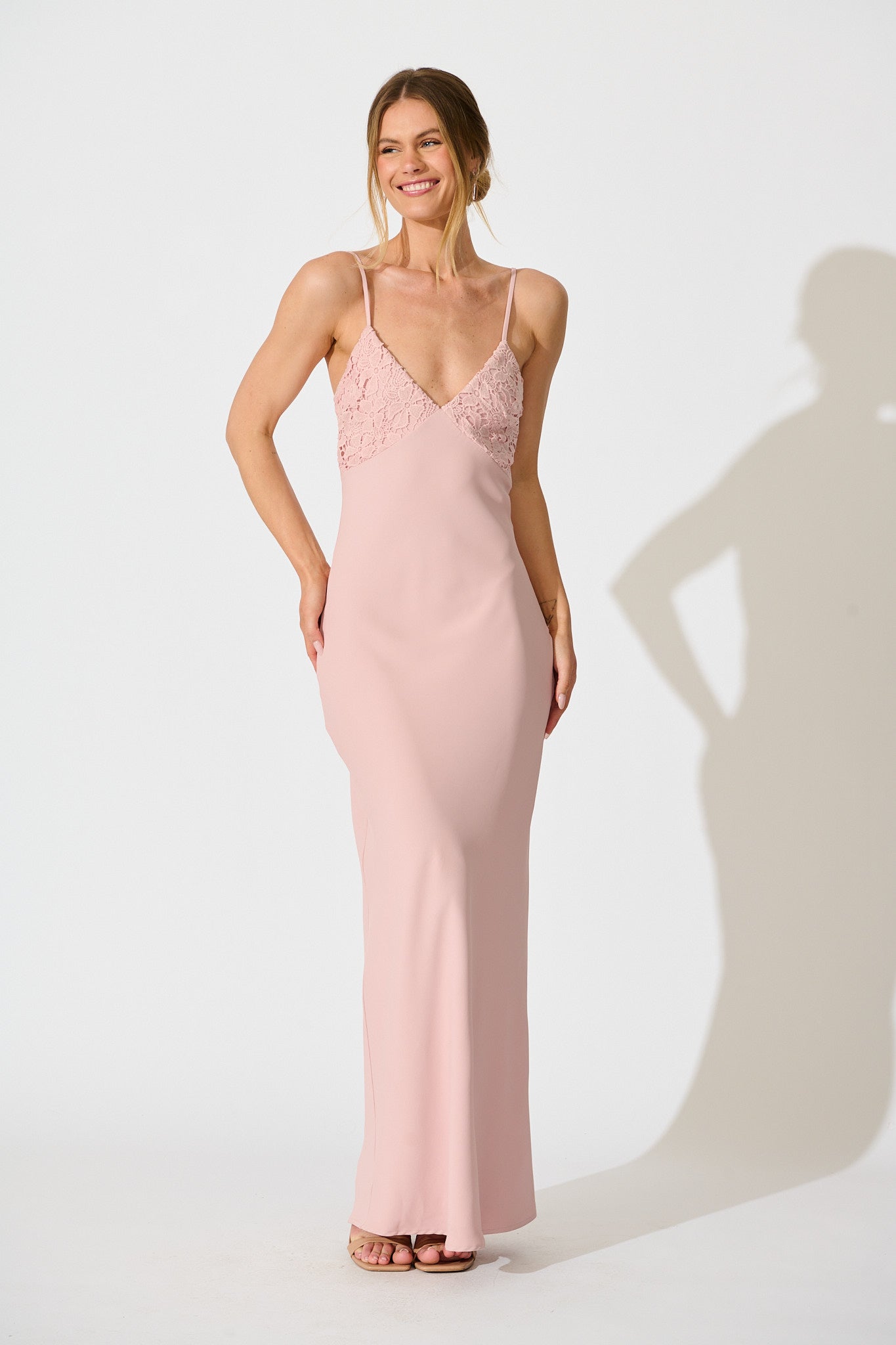 Lush Reverie Maxi Dress in Rose
