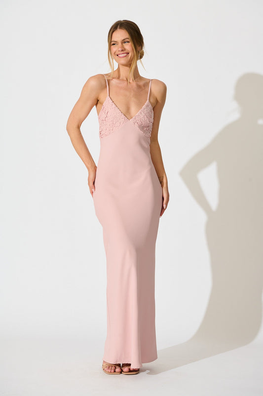 Lush Reverie Maxi Dress in Rose
