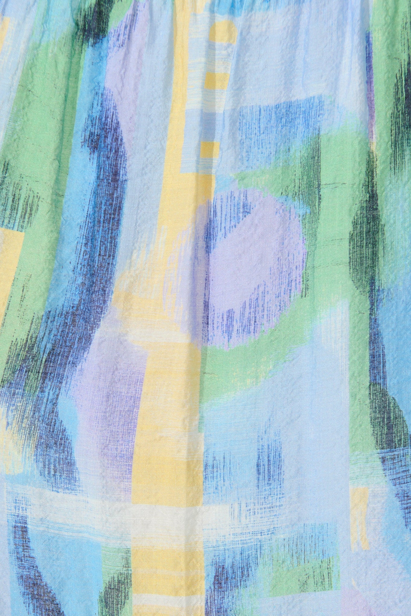 Heloise Midi Dress in Blue Print