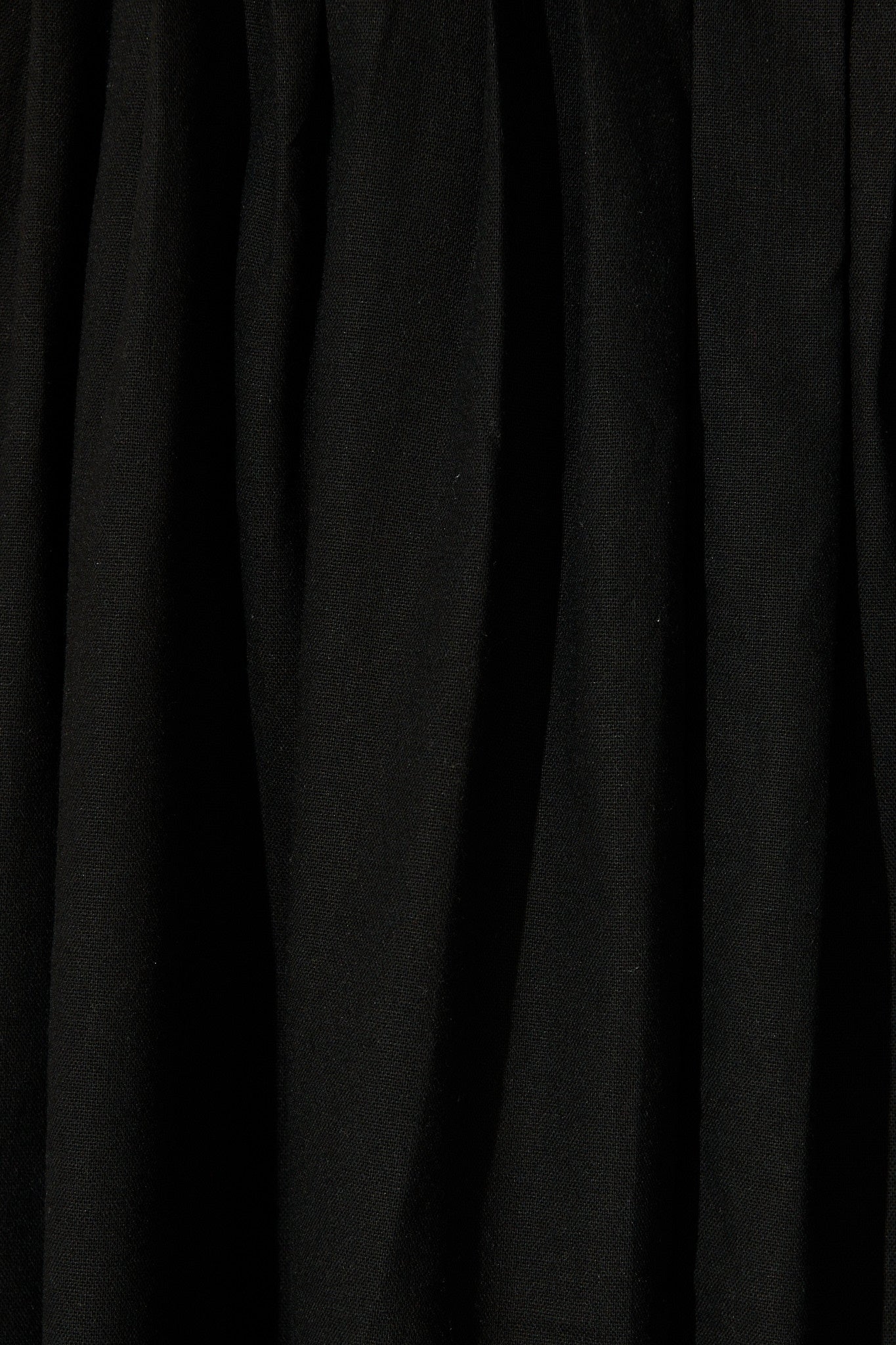 Elisara Tie Front Dress in Black Linen Blend