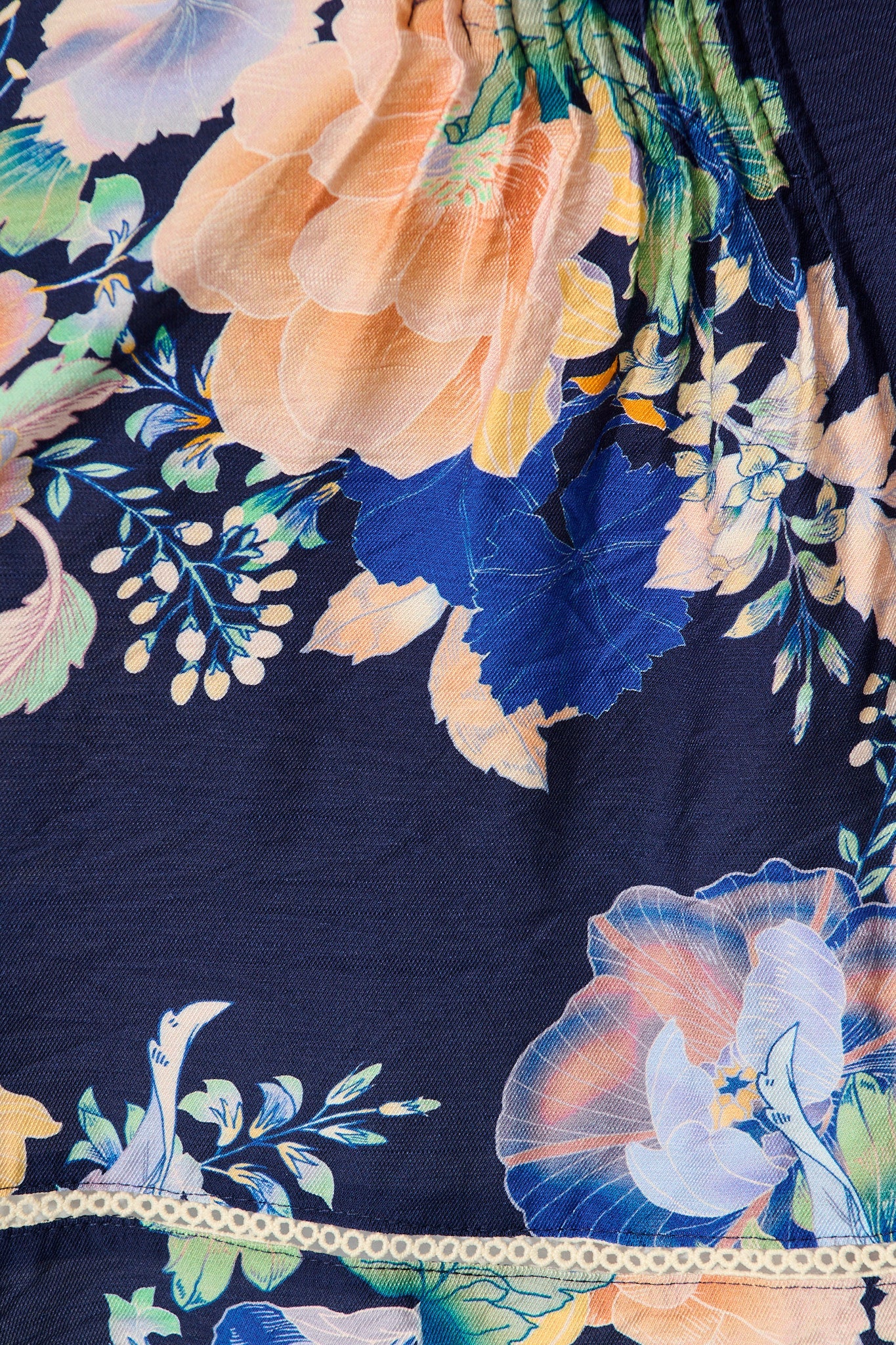 Susie Cami Top In Navy with Multi Floral