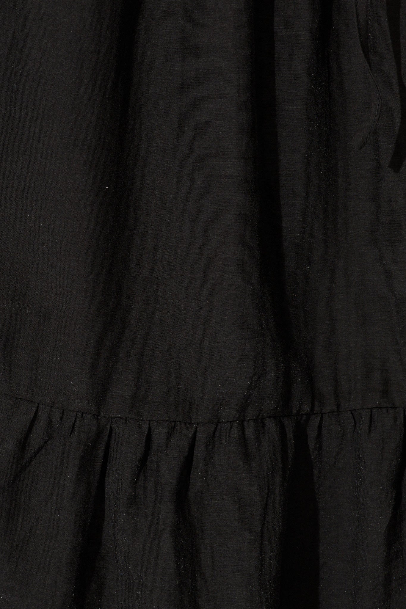 Zoella Maxi Skirt in Black Cotton Blend