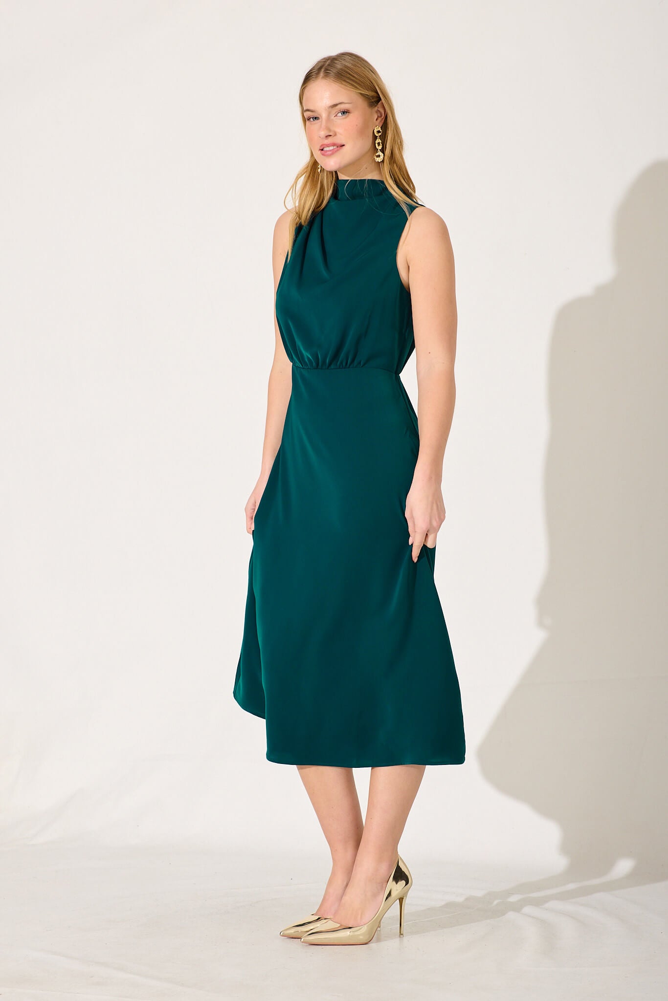 Evie Maxi Dress In Emerald
