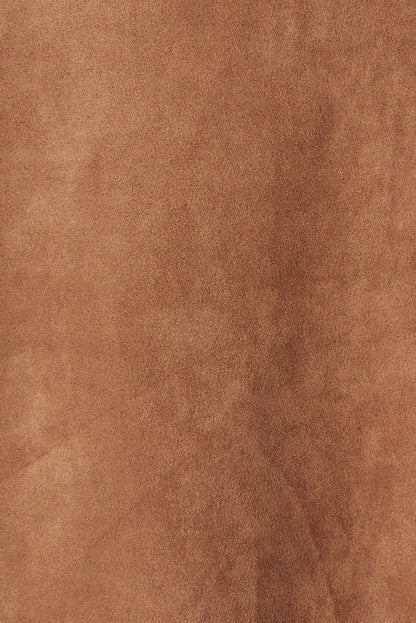 Mirage Trench Coat In Tan Suedette