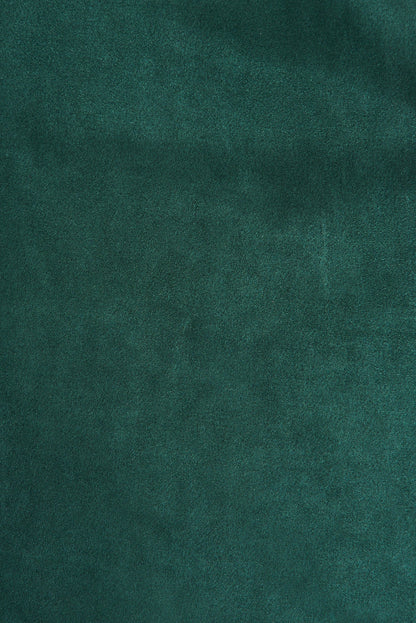 Mirage Trench Coat In Dark Green Suedette