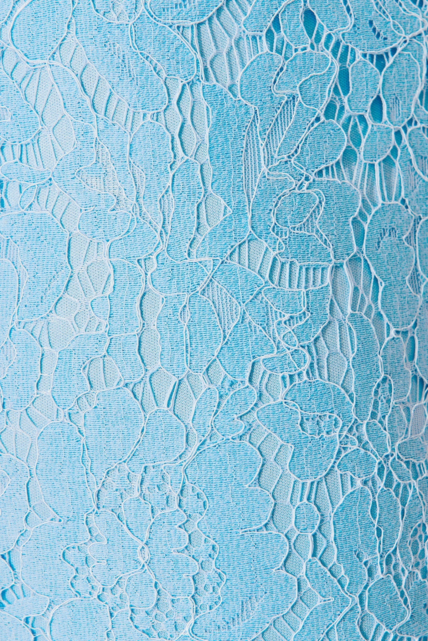 Emilise Midi Dress In Sky Blue Lace