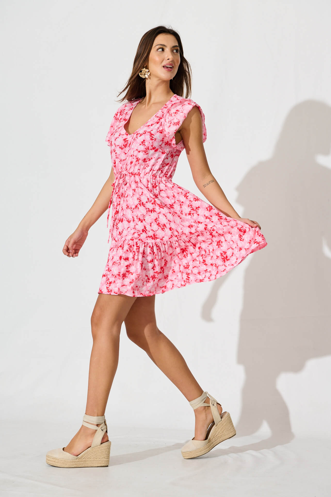 Kimbra Dress In Pink Floral