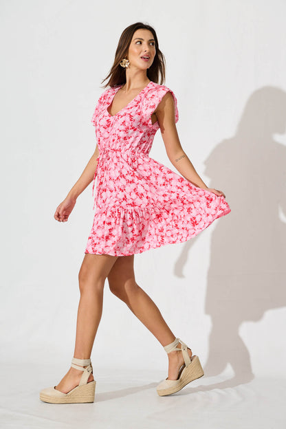 Kimbra Dress In Pink Floral