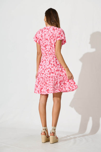 Kimbra Dress In Pink Floral