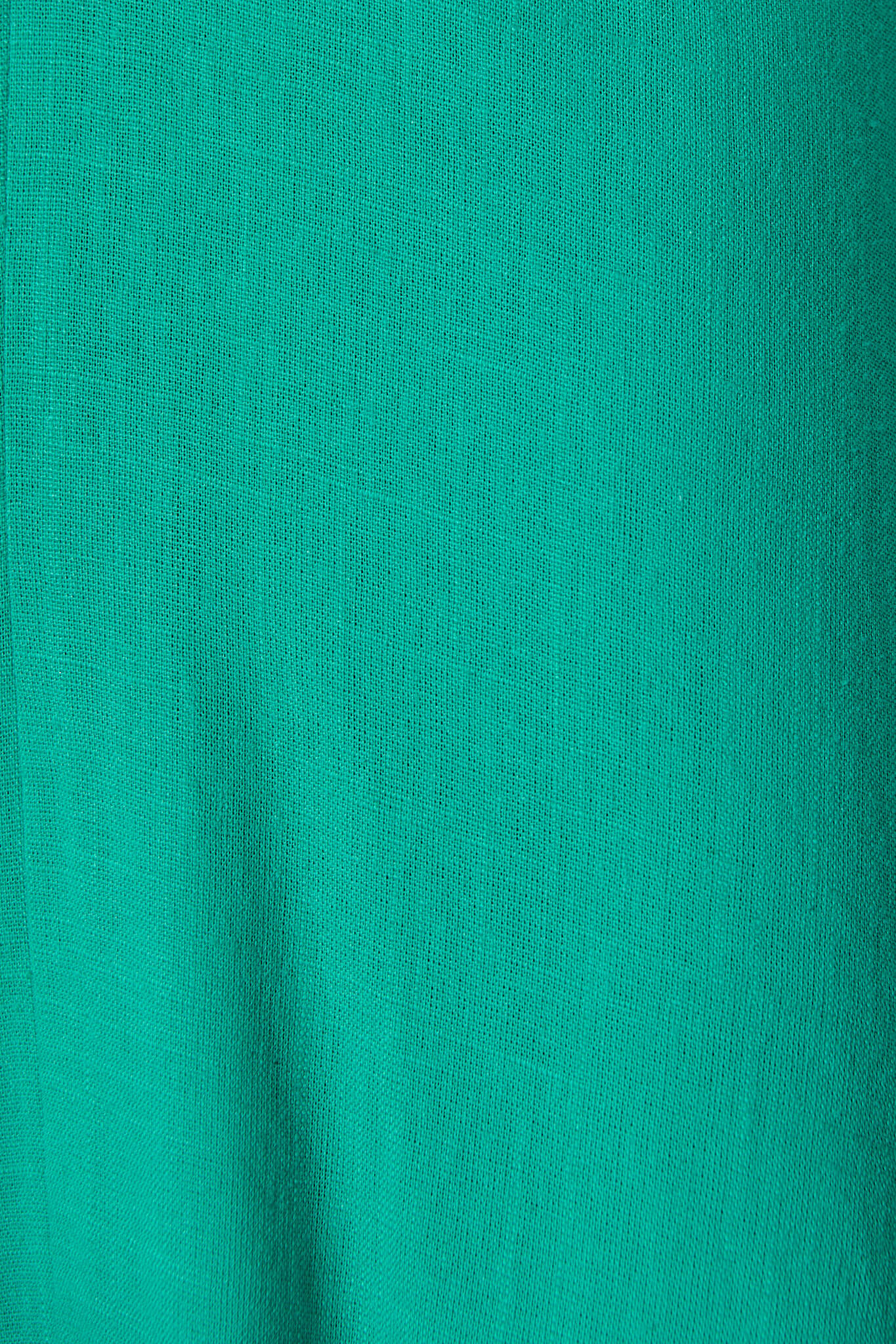 Hilde Midi Dress In Green Linen Blend