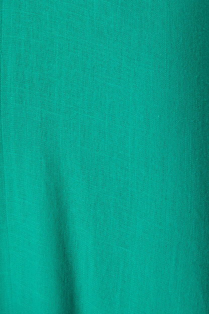 Hilde Midi Dress In Green Linen Blend