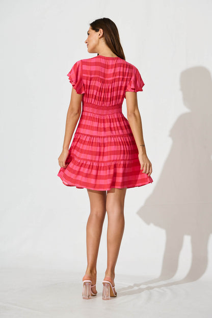 Lovina Dress In Red Stripe