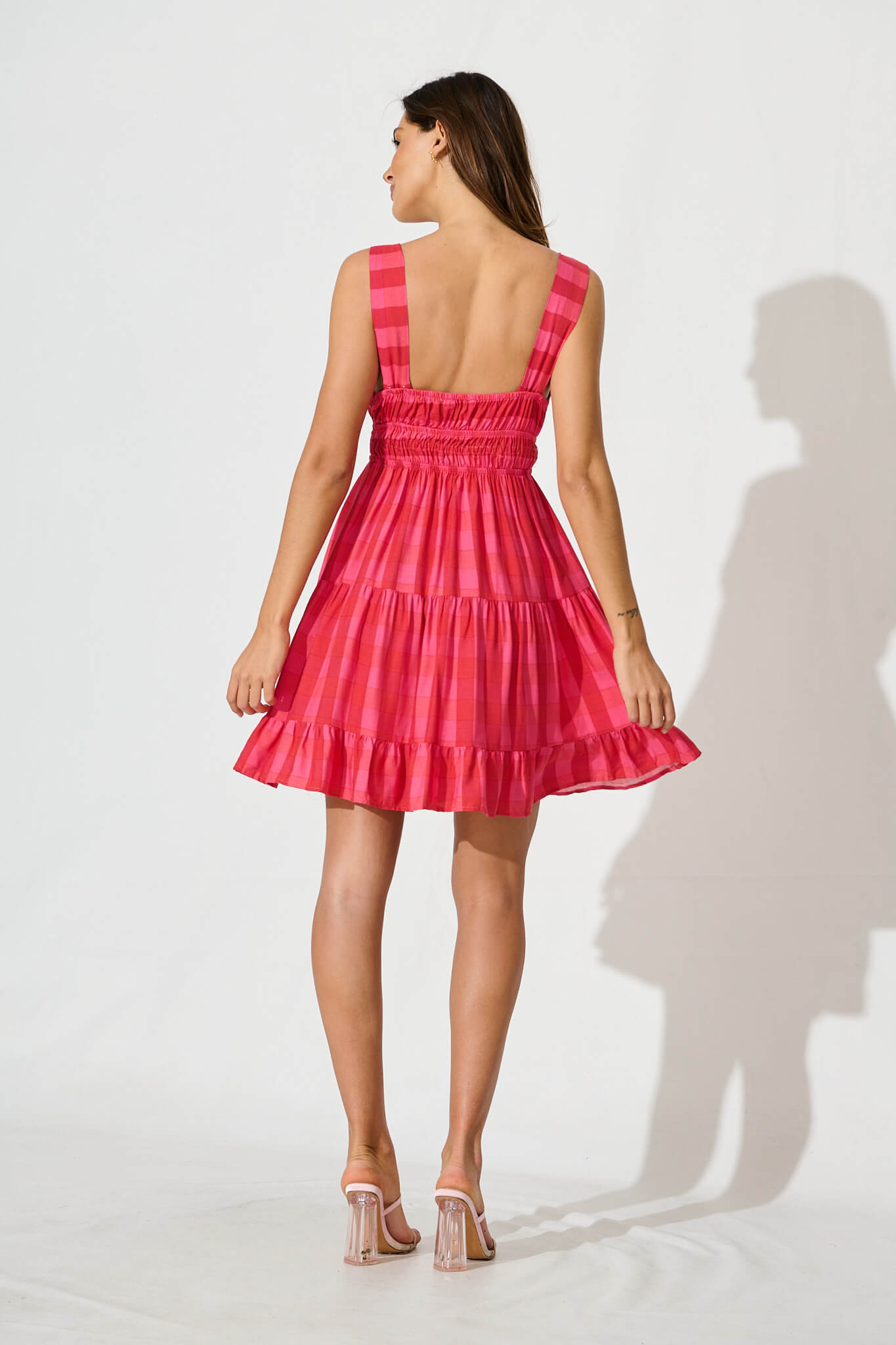 Orchid Sundress In Red Stripe