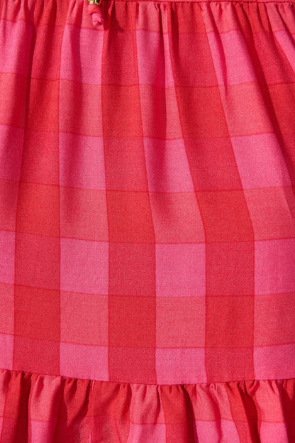 Orchid Sundress In Red Stripe