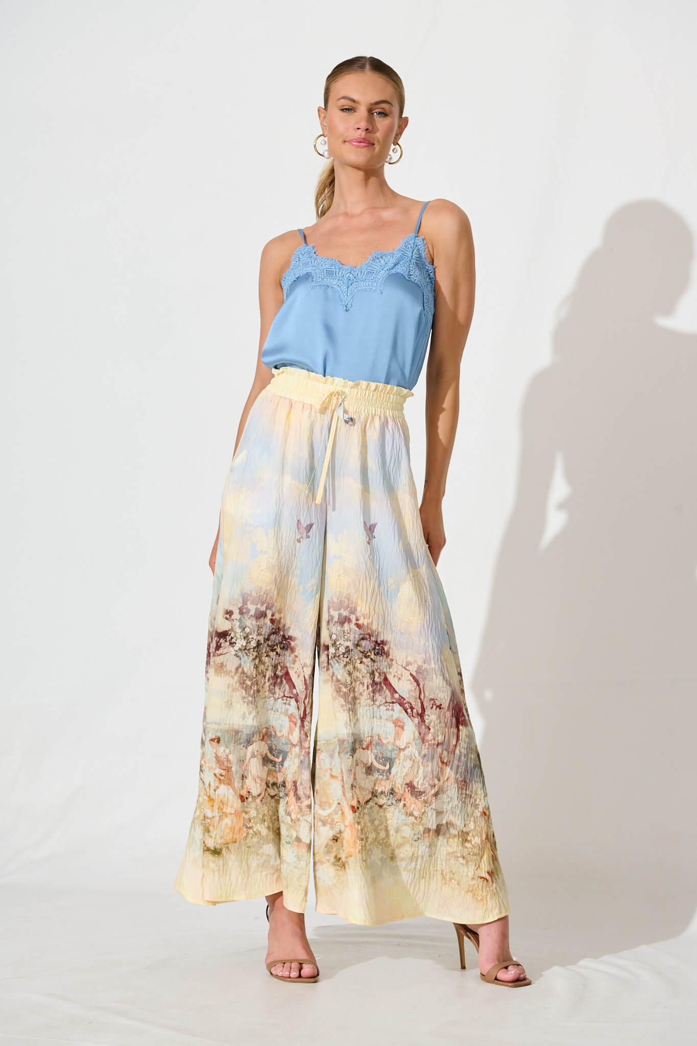 Mariah Pant In Pastel Multi Print