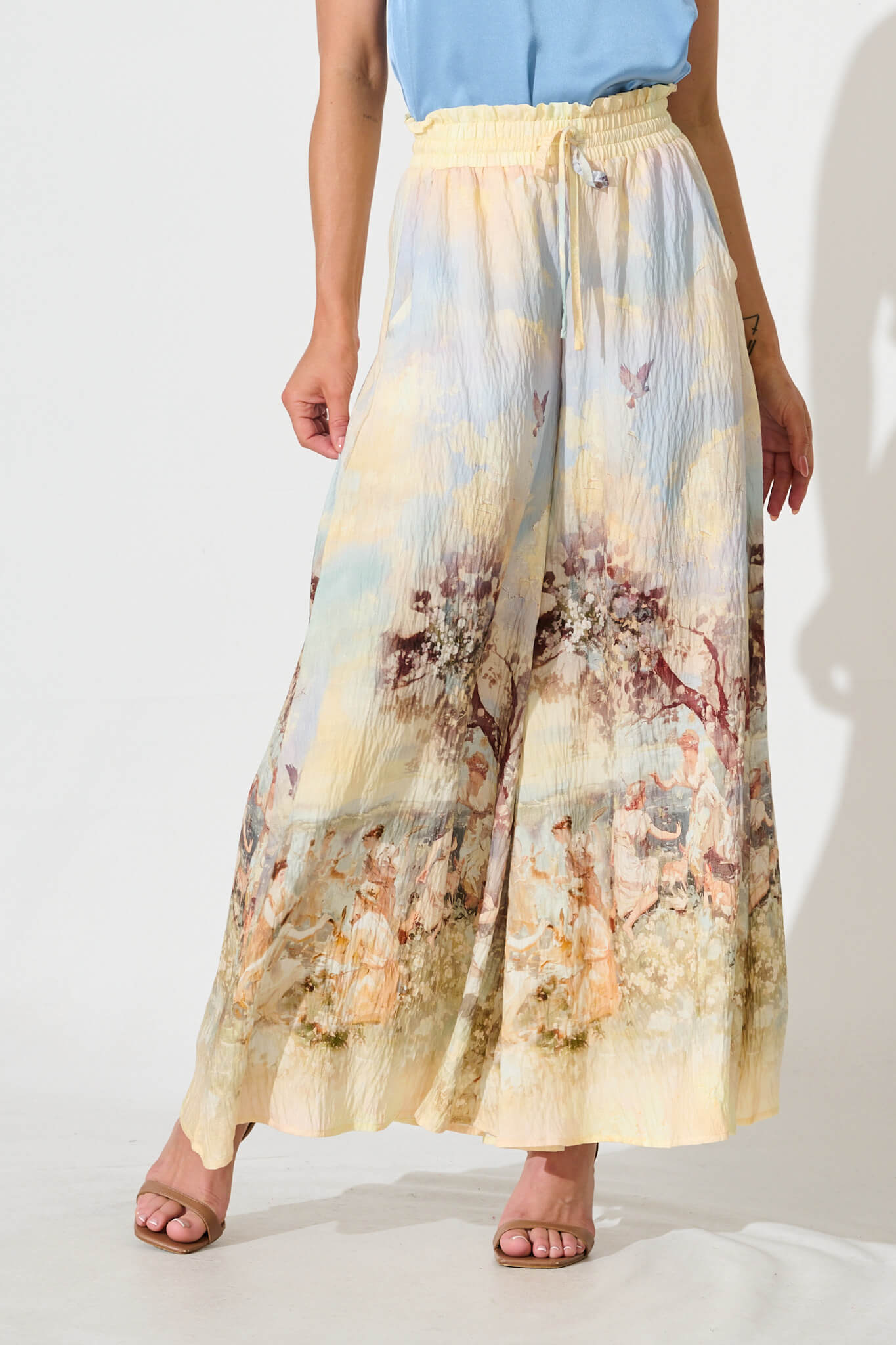 Mariah Pant In Pastel Multi Print