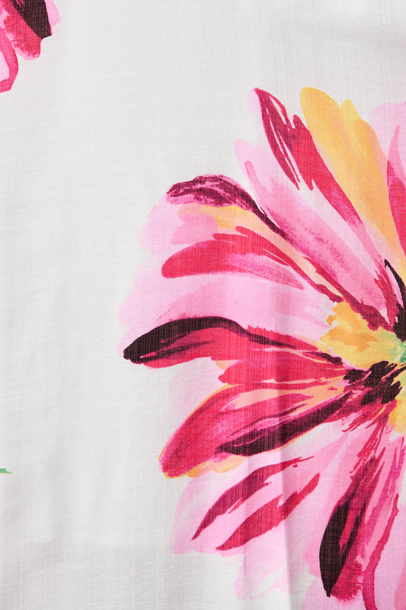 Willa Maxi Sundress In White With Pink Floral