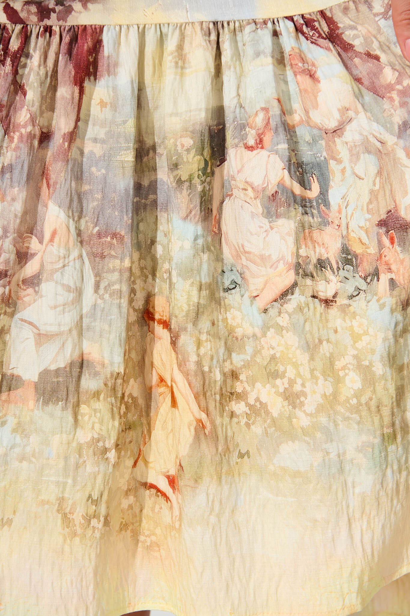 Vance Midi Shirt Dress In Pastel Multi Print