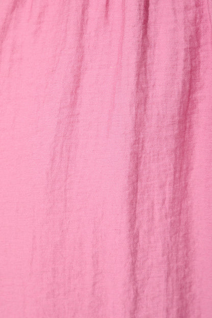 Nylah Dress In Pink Linen Blend