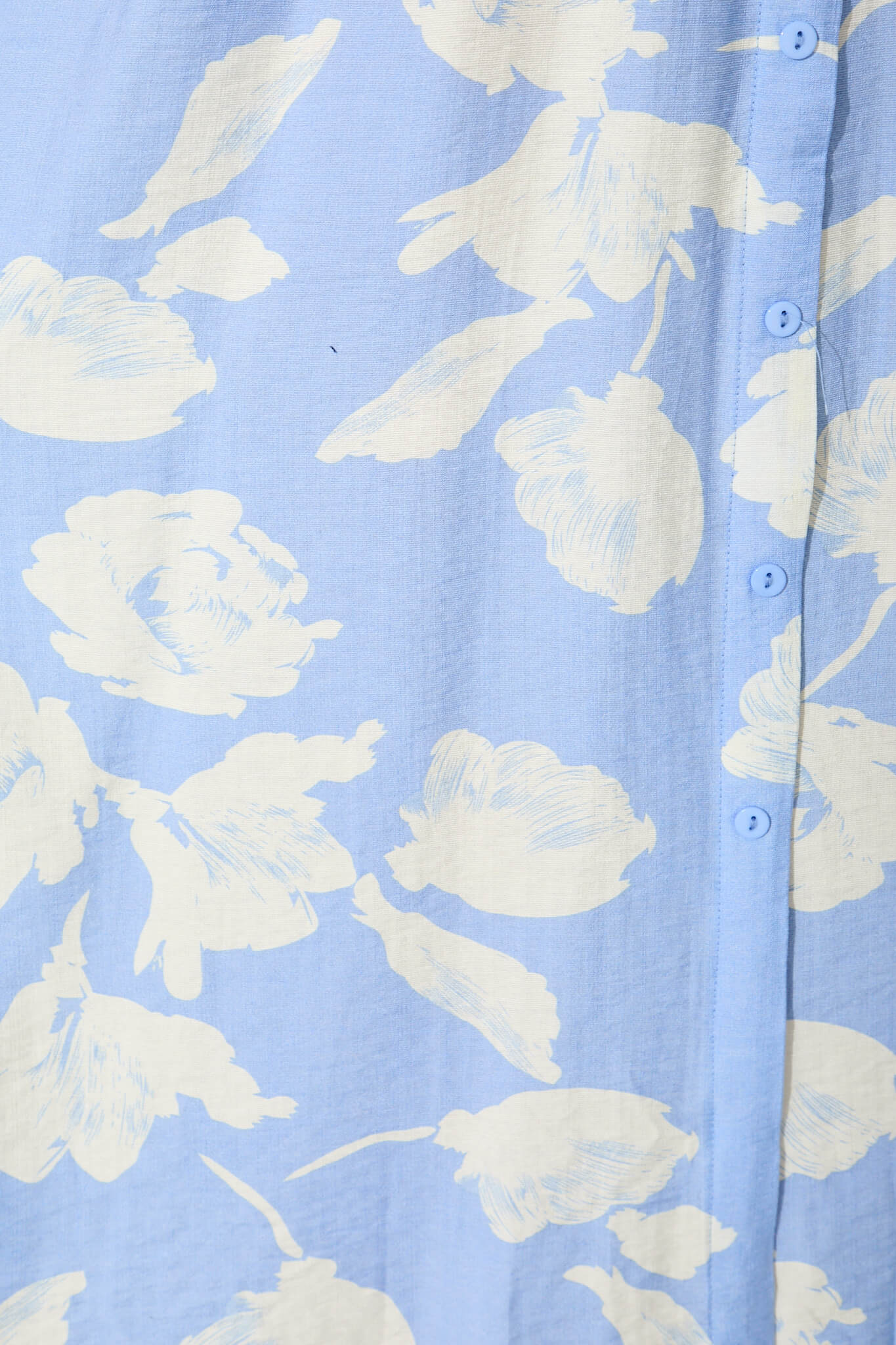 Yvette Midi Dress In Blue With White Floral