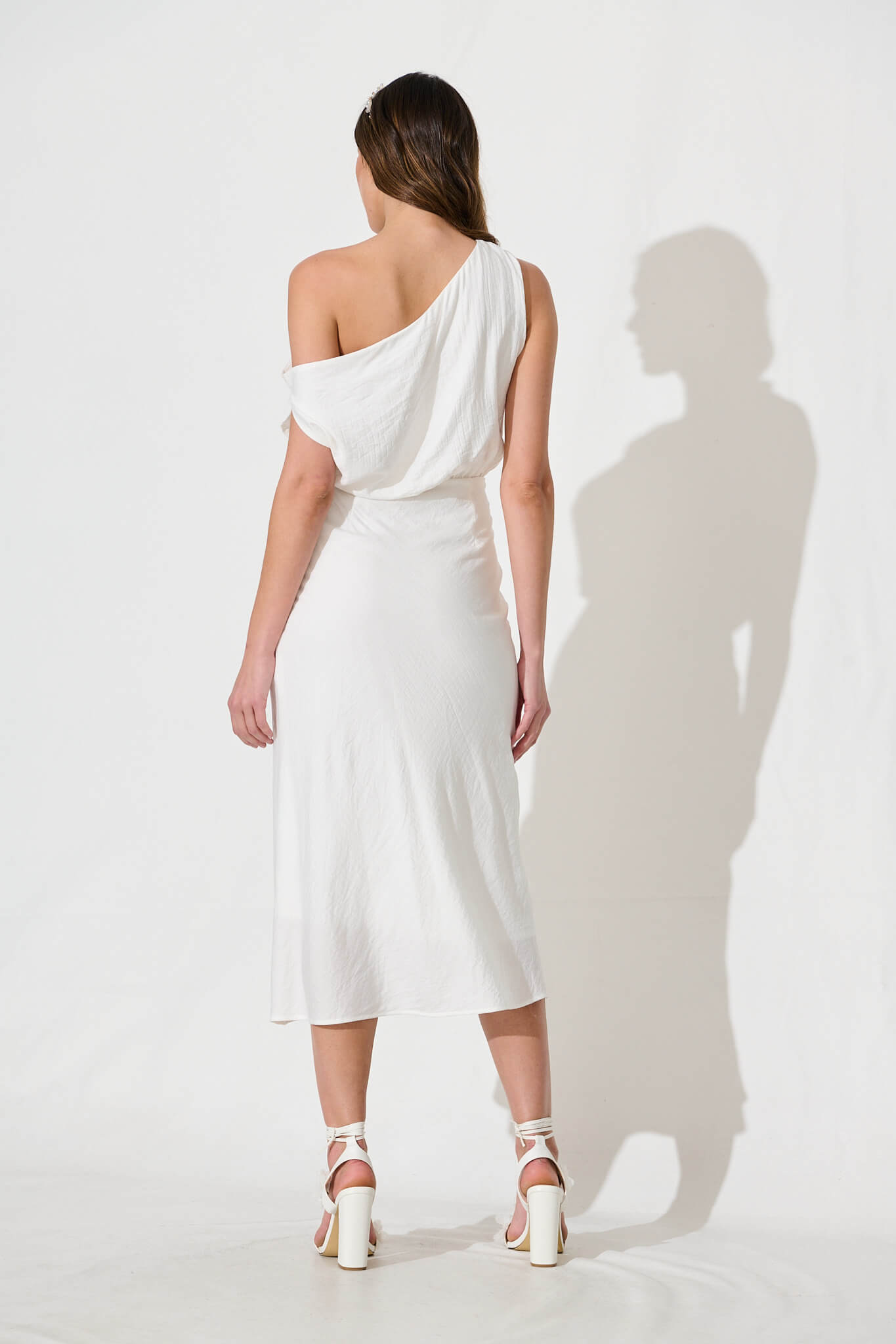 Georgiana Midi Dress in White