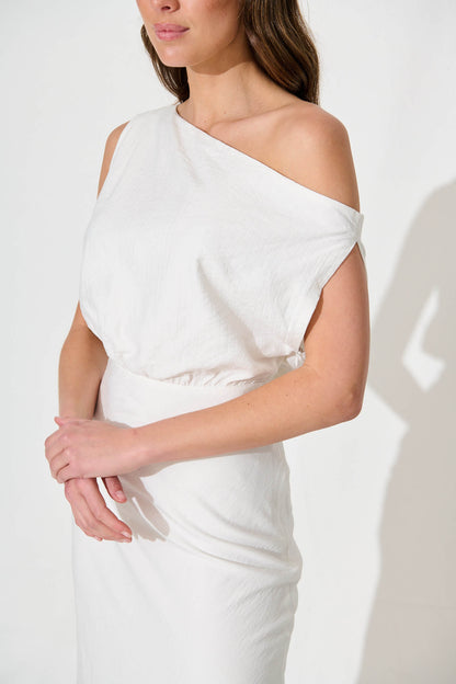 Georgiana Midi Dress in White
