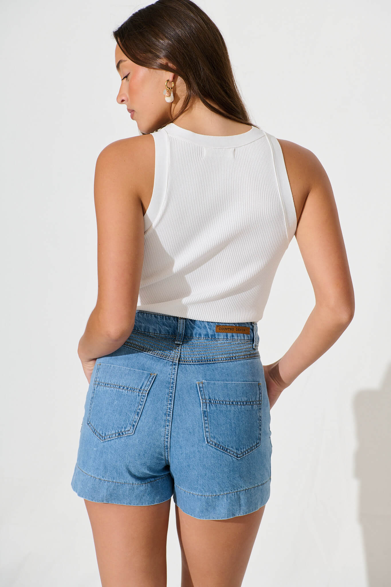 Belleza Short In Light Blue Denim