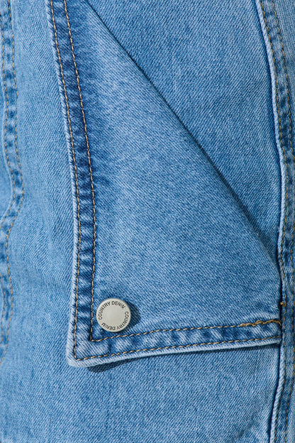 Belleza Short In Light Blue Denim