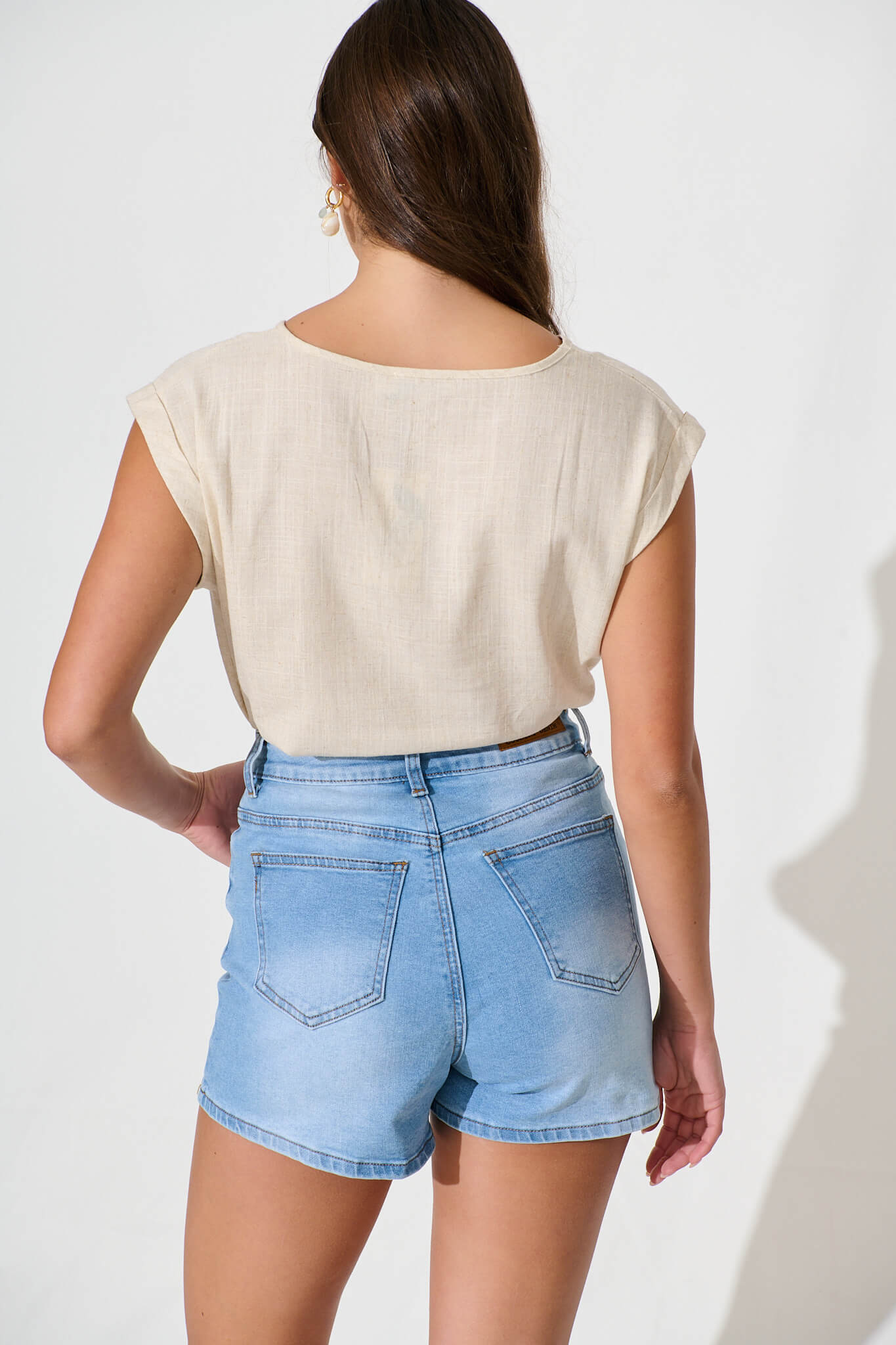 Hadleigh Short in Light Blue Denim