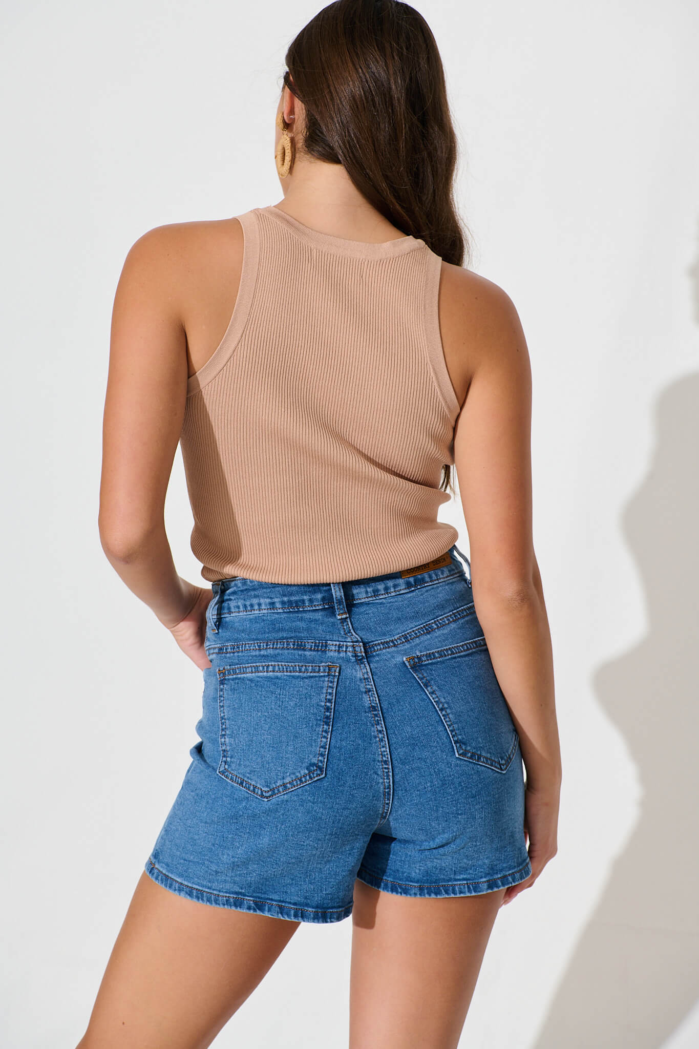 Hadleigh Short in Mid Blue Denim