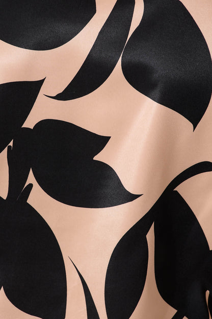 Eliana Shirt In Brown With Black Print