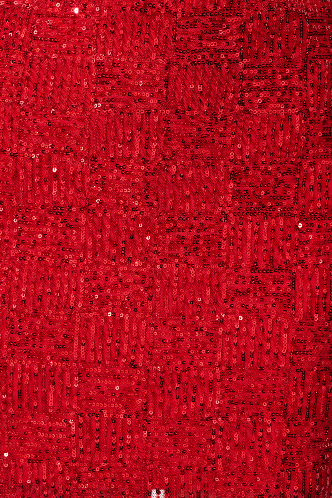 Bejeweled Skirt In Red Sequin