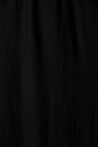 Quinley Maxi Sundress in Black Linen Blend