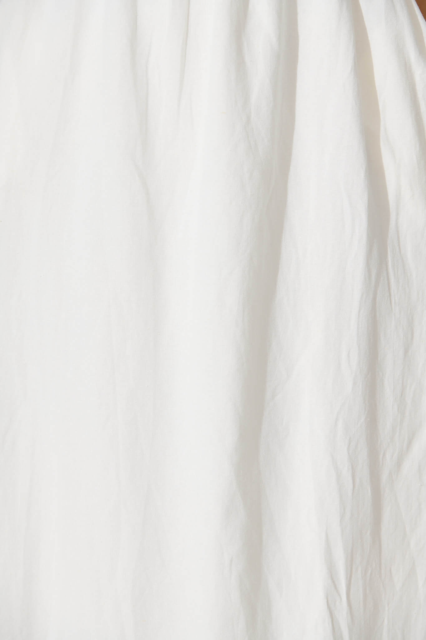 Quinley Maxi Sundress in White Linen Blend