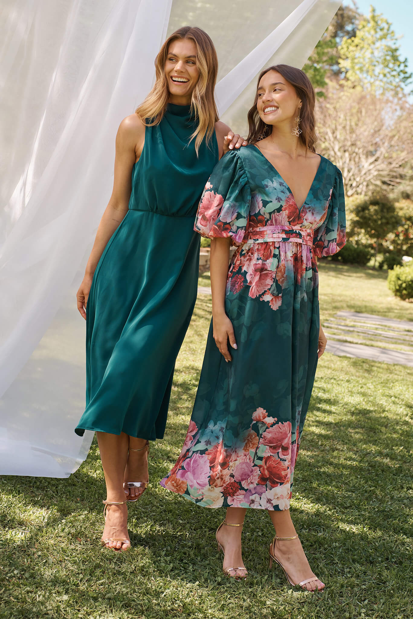 Evie Maxi Dress In Emerald