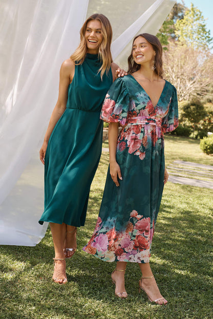 Evie Maxi Dress In Emerald