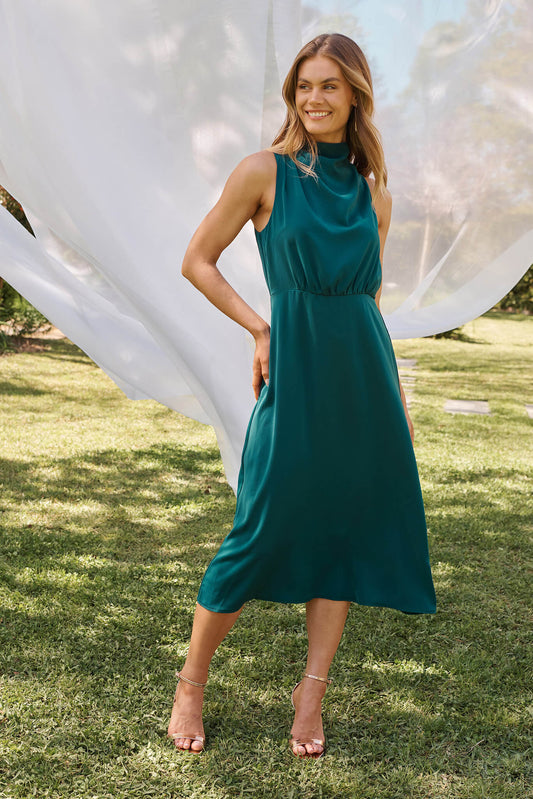 Evie Maxi Dress In Emerald