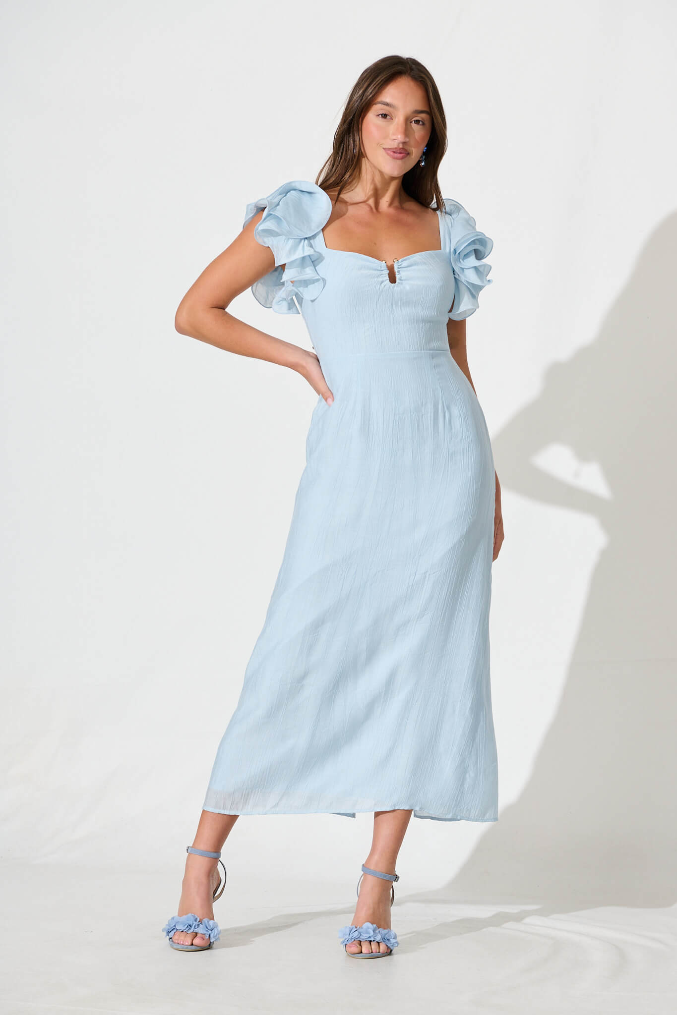 Mystic Maxi Dress In Pale Blue