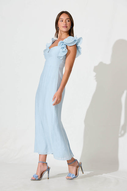 Mystic Maxi Dress In Pale Blue