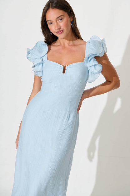 Mystic Maxi Dress In Pale Blue