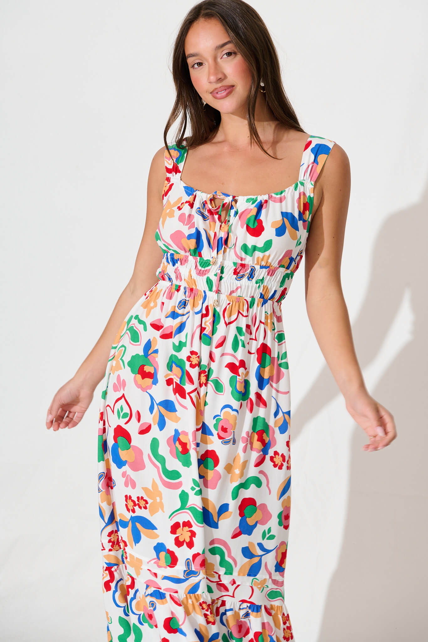 Beautiful Midi Dress in Multi Floral