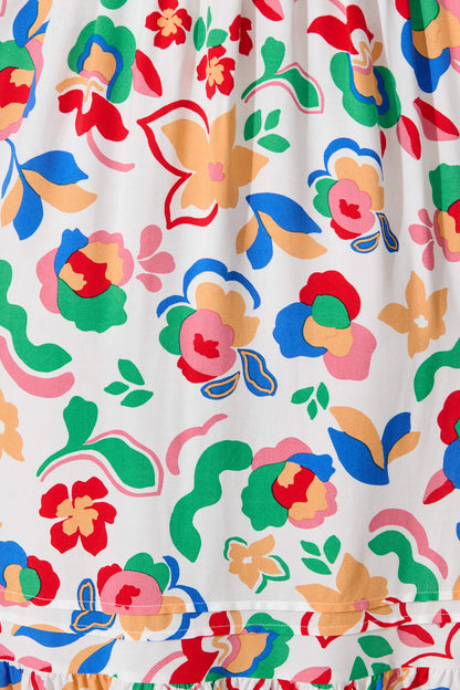 Beautiful Midi Dress in Multi Floral