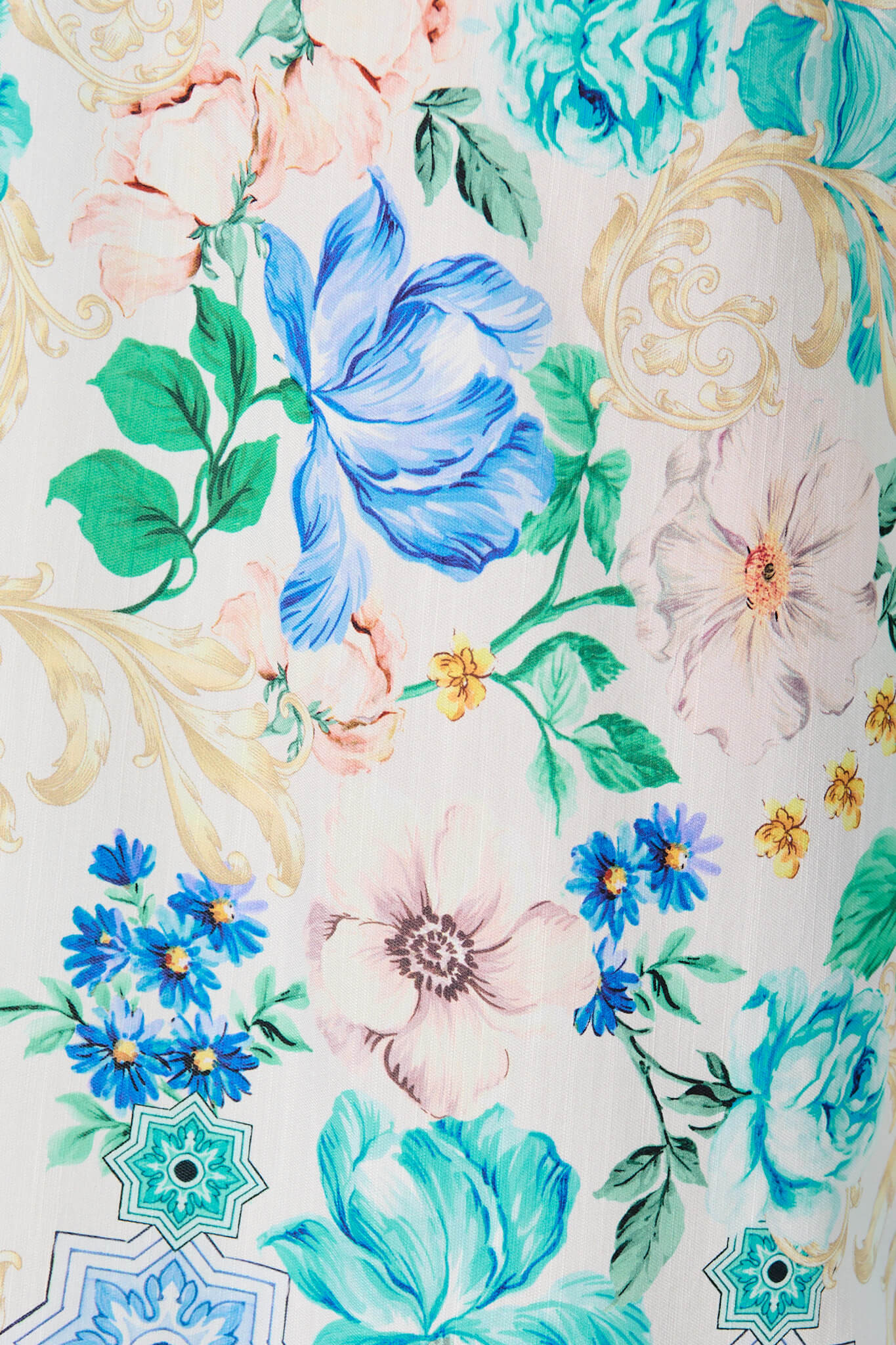 Romeo Pant in Blue Multi Print