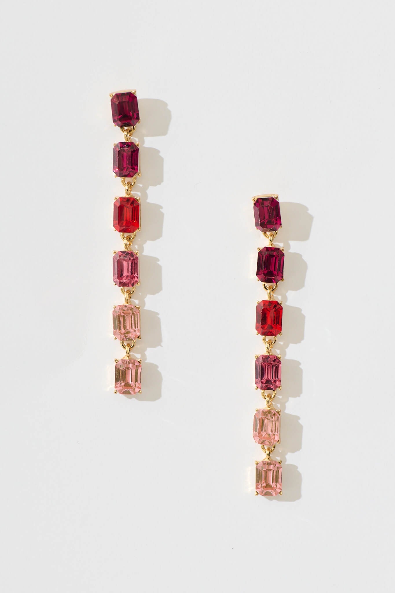 Emilianna Drop Earrings in Multi Pink