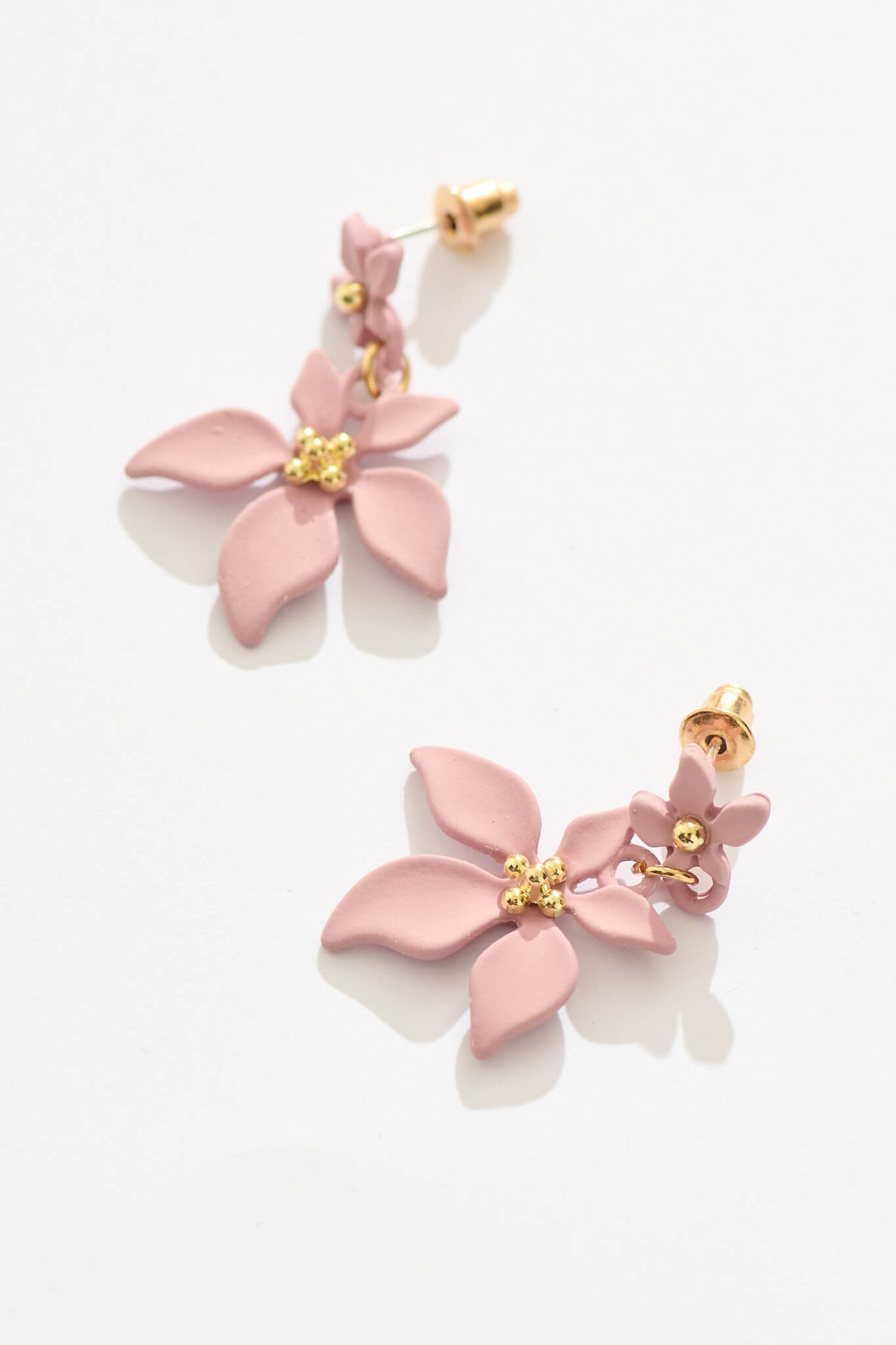 Edalene Drop Earrings in Blush