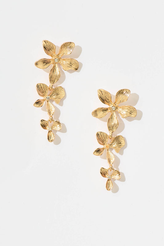 Alize Drop Earrings in Gold