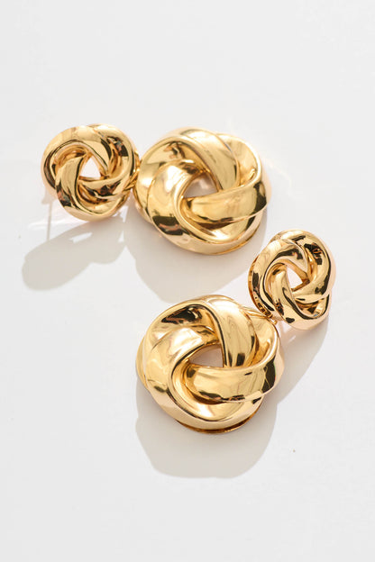 Myrtle Drop Earrings in Gold