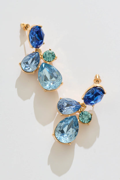 Astor Drop Earrings in Blue
