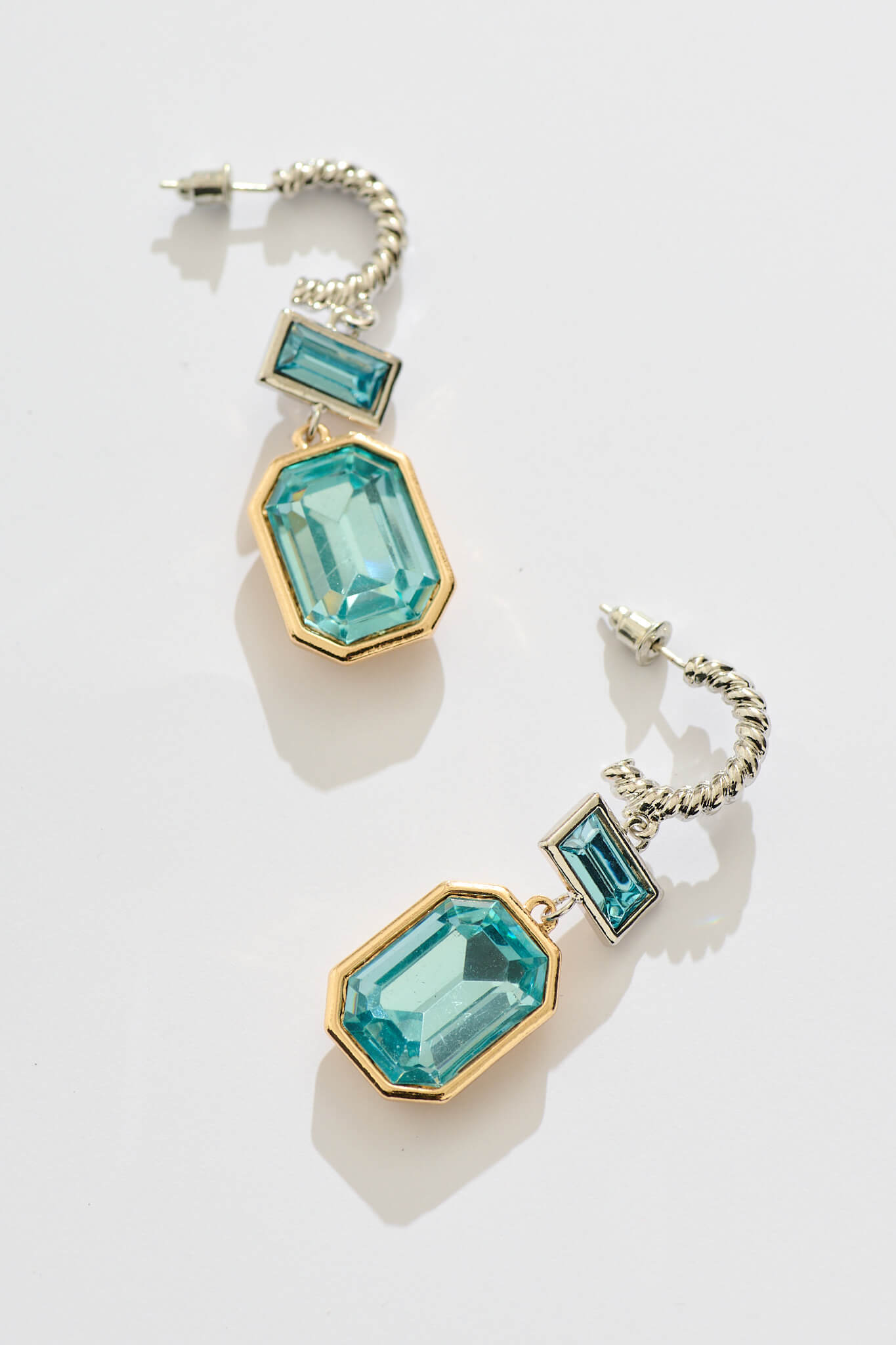Calyx Drop Earrings in Blue
